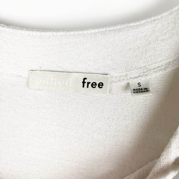 Wilfred Free Antonova Lace Up Knit Blouse Aritzia Lightweight Womens Size Small - Picture 6 of 12